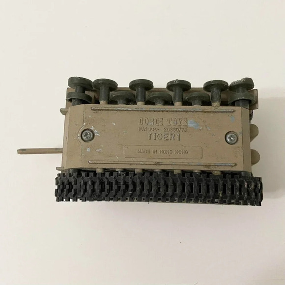 Vintage  Corgi Toys Tiger1 Tiger 1 Tank Diecast Made In Hong Kong Incomplete - Picture 9 of 16